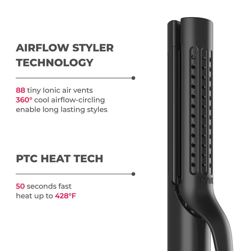 Transform Your Hair with the TYMO AIRFLOW 2-In-1 Hair Straightener & Curler - The Ultimate Cooling Air Curler for Effortless Styling