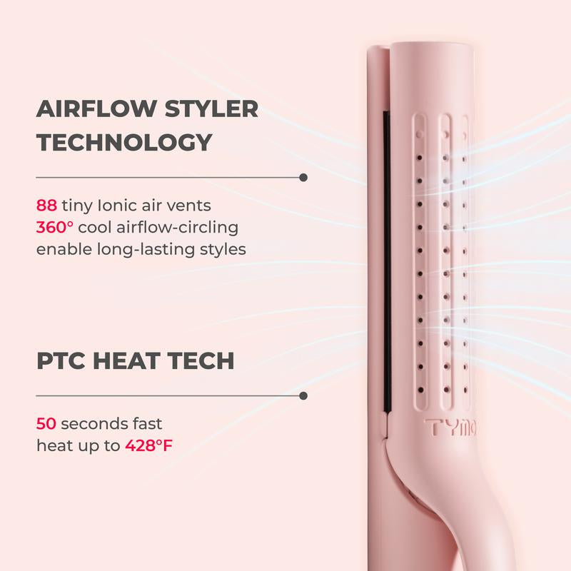 Transform Your Hair with the TYMO AIRFLOW 2-In-1 Hair Straightener & Curler - The Ultimate Cooling Air Curler for Effortless Styling