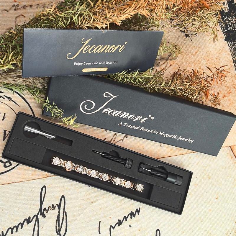 Jecanori Copper Bracelets for Women Pure Copper Magnetic Bracelet with 3500 Gauss Effective Magnets Trendy Stack Bangle Stretch Bangle Modern Fashion Accessories Jewelry Gift